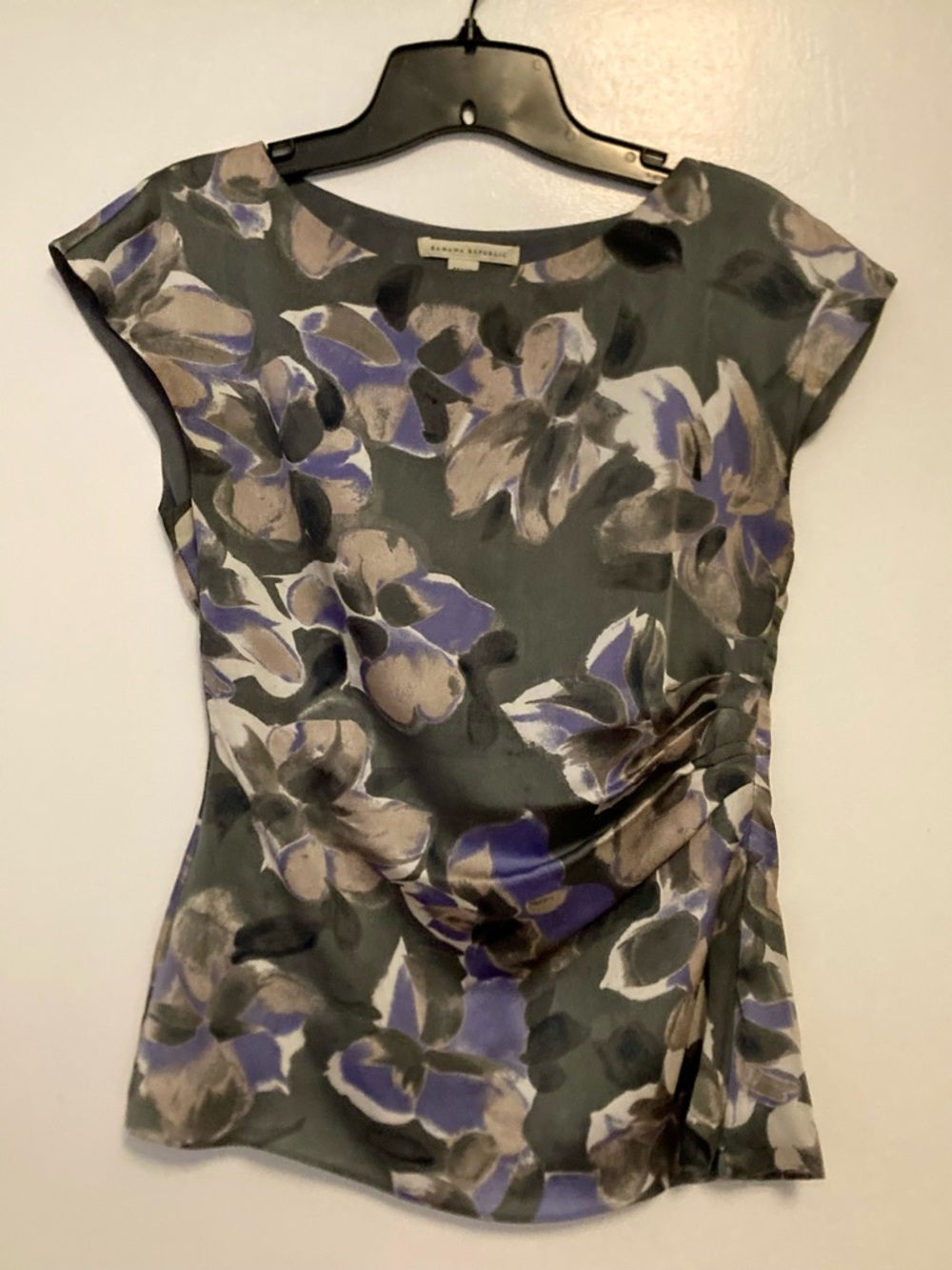 Banana Republic Floral Cap-Sleeve Blouse